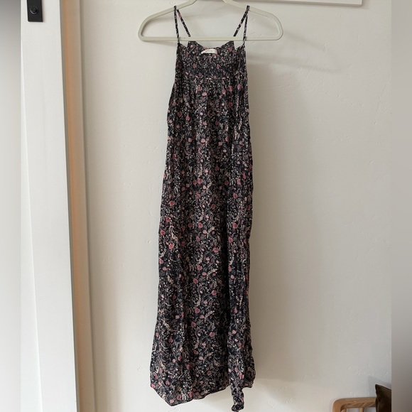 Doen Black Floral Midi Dress - Picture 2 of 6